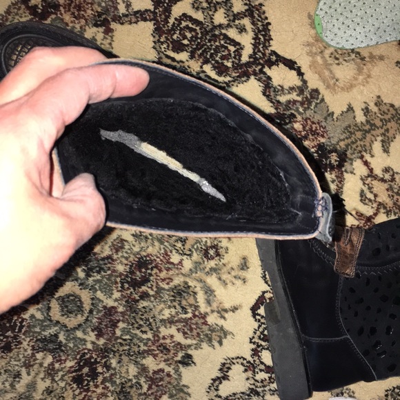 Or Marco London sz 37 Black w/ gold mid calf boots - Picture 4 of 4